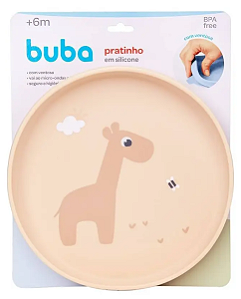 Pratinho em Silicone com Ventosa Buba Girafa