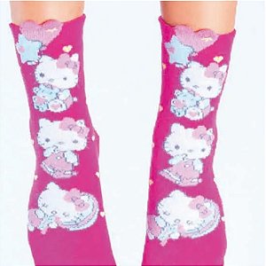 Soquete 3D Infantil  Hello Kitty TAM 23 à 26