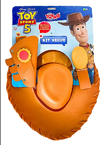 Kit Xerife Woody Chapéu Cinto Coldre Infantil