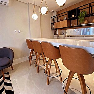 Banqueta Giratória com Braço Musa
