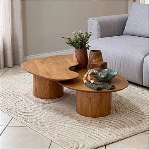 Conjunto Mesa de Centro Orgânica