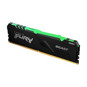 Memória 16GB DDR4  2666Mhz KF426C16BBA/16 Kingston Fury Beast Black - Udimm p/ desktop