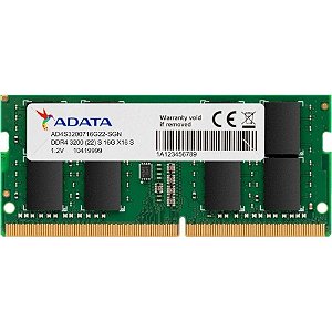 Memória 16GB DDR4 3200MHz AD4S320016G22-SGN Adata Sodimm p/ Notebook