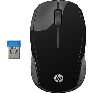 Mouse Óptico Sem Fio HP Souris Sans Fil 200 Preto