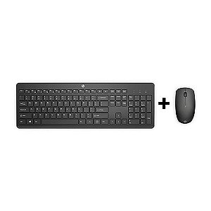 Kit Teclado e Mouse Sem Fio HP 230 Preto