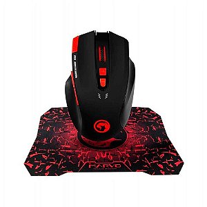 Mouse Gamer USB Marvo 3200DPI SCORPION G928 + Mousepad G1