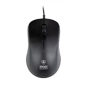 Mouse Óptico USB Kross Elegance 1000DPI KE-M095 - Preto