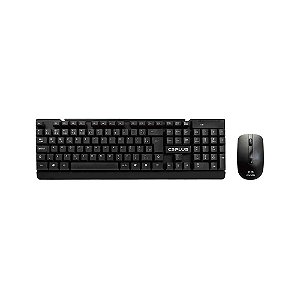 Kit Teclado E Mouse Sem Fio C3Plus K-W11 Preto