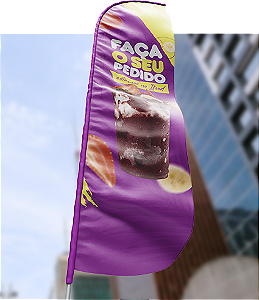 WIND BANNER  " FACA" COMPLETO PARA PISO