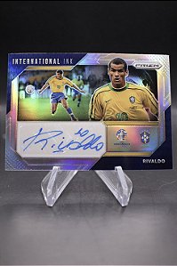 Rivaldo - 2024 Panini Prizm Conmebol Copa America International Ink Auto Silver /99 Brasil
