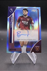 Lucas Paqueta - 2026 Topps Chrome PL Auto Blue /150 Flamengo