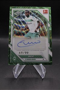 Naldo - 2025-26 Topps Chrome Bundesliga Auto Green Wave Refractor /99 Bremen