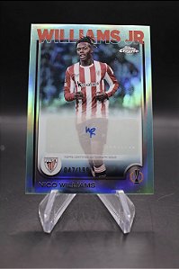Nico Williams - 2024-25 Topps Chrome Uefa Club Competitions Teal Auto /199