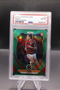 Pedro - 2025 Panini Prizm FIFA Club World Cup Green Prizm RC /5 PSA 8