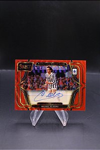 Michel Platini - 2025-26 Panini Select Serie A Auto Red Wave Juventus