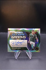 Richard Rios - 2025 Prizm FIFA Club World Cup Global Graphs RC Silver Auto /99 Palmeiras