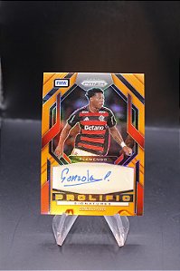 Gonzalo Plata - 2025-26 Prizm FIFA Prolific Signatures Orange Auto /99 Flamengo