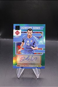 Gianluca Zambrotta - 2021 Panini Donruss Road to Qatar Signature Series Green Auto Italy