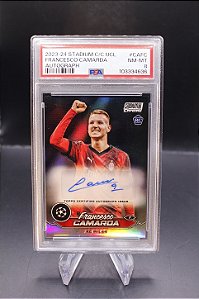 Francesco Camarda - 2023-24 Stadium Club Chrome PSA 8 Auto Milan