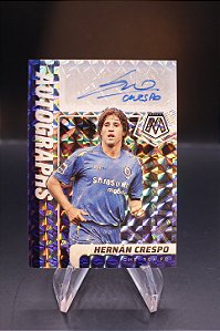 Hernan Crespo - 2021-22 Panini Mosaic EPL Auto Chelsea