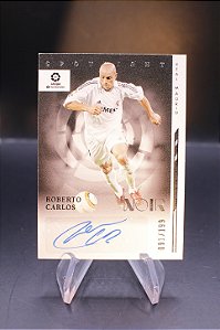 Roberto Carlos - 2021-22 Panini Chronicles Noir La Liga Spotlight Auto /199 Real Madrid