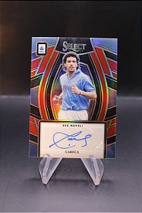 Careca - 2023-24 Panini Select Serie A Auto Red Napoli
