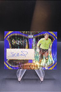 Julio Cesar - 2024-25 Panini Select FIFA Pitchside Signatures Auto Blue Pulsar Brasil