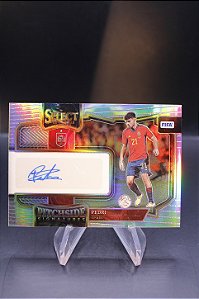Pedri - 2022-23 Panini Select Auto Silver Prizm Pitchside Signatures Spain