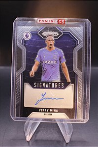 Yerry Mina - 2021-22 Panini Prizm Premier League Auto Everton