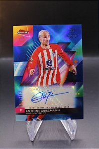 Antoine Griezmann - 2023-24 Topps Finest /150 Auto Blue Atletico Madrid