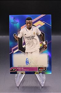 Vinicius Jr - 2022-23 Topps Finest Blue Refractor Auto /150 Real Madrid