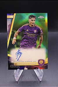 Facundo Torres - 2024 Topps Chrome Green Refractor /99 Auto Palmeiras