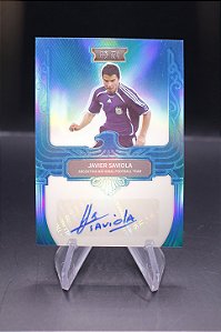 Javier Saviola - 2022 Fansmall Argentina Soccer Blue /75 Auto
