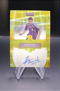 Javier Saviola - 2022 Fansmall Argentina Soccer Gold /10 Auto