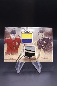 Diego Costa Sergio Aguero - 2016 Futera Unique Versus Dual Materials /49