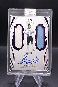Javier Saviola - 2022-23 Fansmall Argentina Flawless Auto On Card /36
