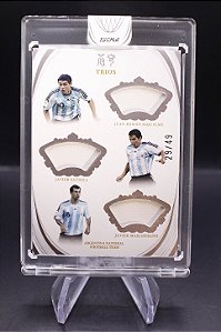 Riquelme|Saviola|Mascherano - 2022 Fansmall Argentina soccer Trible patch /49