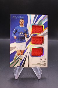 Kevin Mirallas - 2021 Panini Immaculate Triple Patch /49 Everton