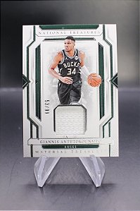 Giannis Antetokounmpo - 2023-24 National Treasures Material Jersey /99 Bucks