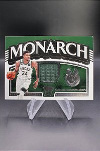 Giannis Antetokounmpo - 2022-23 Panini Crown Royale Monarch Memo Jersey Bucks