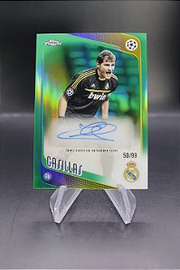 Iker Casillas - 2025-26 Topps Chrome Legends Auto Green /99 Real Madrid
