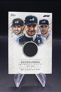 Esteban Ocon - 2024 Topps F1 Formula 1 Eccellenza Reminiscenze Race Worn Relic