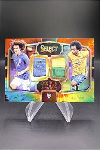 David Luiz|Marcelo - 2017-18 Select Double Memorabilia Tie Dye /30 Brasil