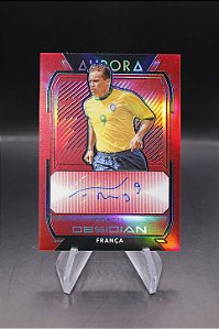 Franca - 2020 Panini Obsidian Red Flood Aurora Auto /44 Brasil