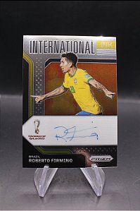 Roberto Firmino - 2022 Panini Prizm World Cup International Ink Auto Brasil