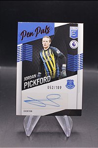 Jordan Pickford - 2021-22 Panini Donruss Elite PL Pen Pals /189 Auto Everton