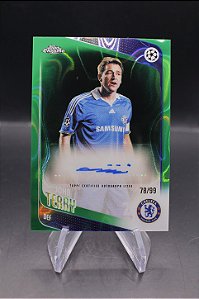 John Terry - 2025-26 Topps Chrome UEFA Auto Green Lava /99 Chelsea