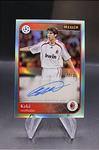 Kaka - 2024-25 Topps Merlin Chrome UEFA Auto Aqua Refractor /75 Milan