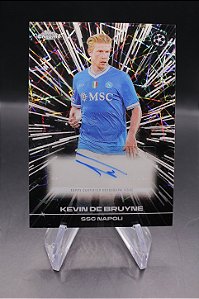Kevin de Bruyne - 2026 Topps Chrome UEFA Black Velocity Auto Napoli