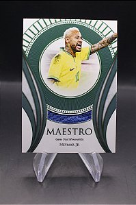 Neymar Jr - 2023-24 Futera Unique World Football Maestro Emerald /15 Brasil